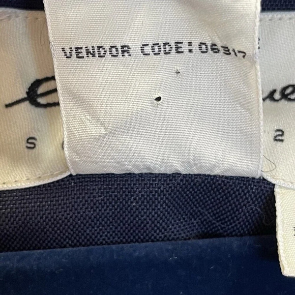 Eddie Bauer Mens S Jacket Red Canvas Coat‎ Navy Lined Full Zipper & Snap Closure - Picture 12 of 12